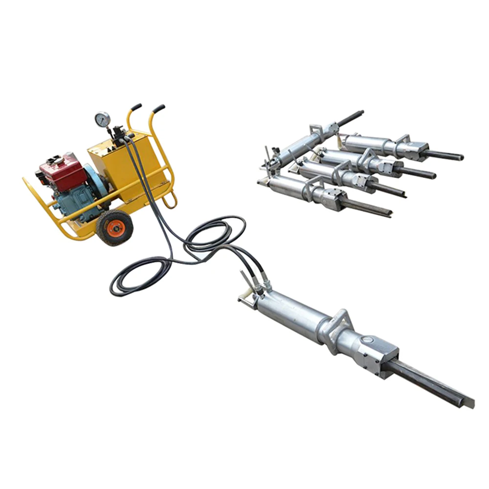 Easy Handling Diesel and Electric Powered Hydraulic Rock Stone Quarry Splitter Wedges