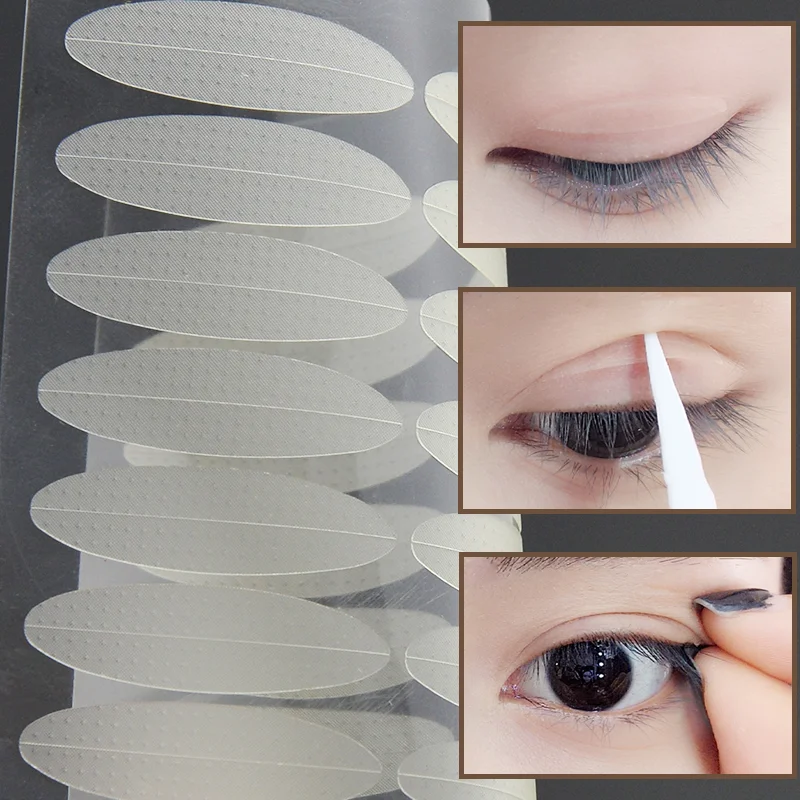 Easiest Secure Transparent Lady ODM Resuable Supplier Wholesale Free Single Side Double Eyelid Stickers