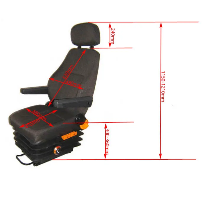 Mechanical Suspension Scania Truck Driver Seat From China Factory
