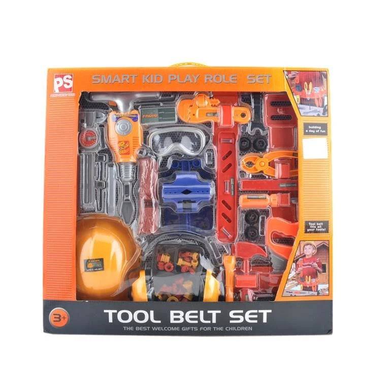 Electronic Battery Operate Toy Power Tool Play Set 56PCS For Kids