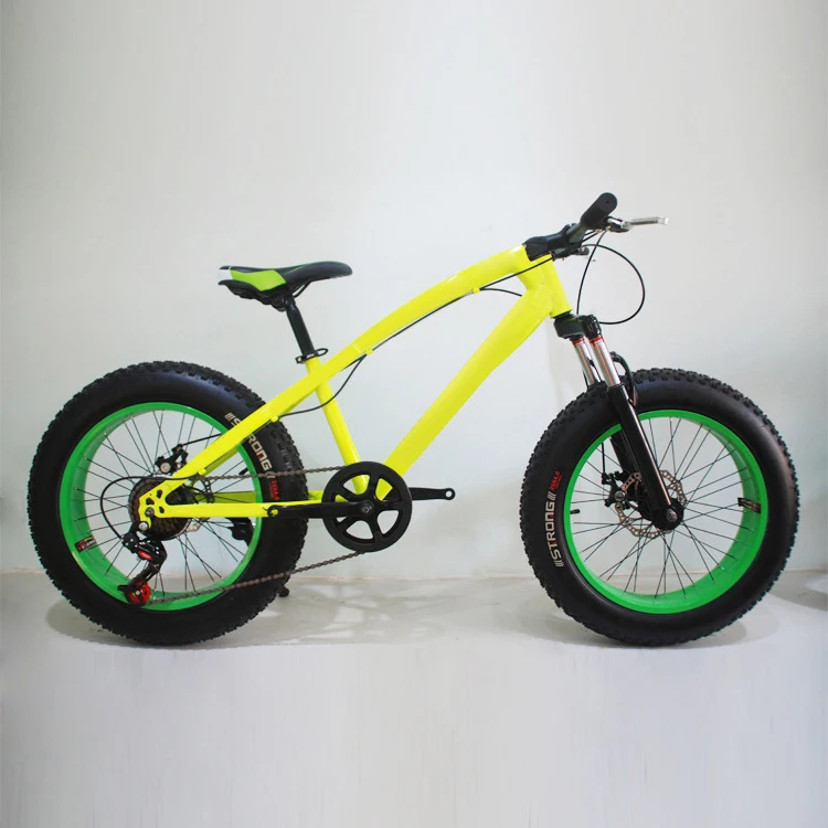 Kids mountain bike with pedal China factory 2022 4.0 aluminum alloy spoke wheel carbon steel frame fat tire snow bike
