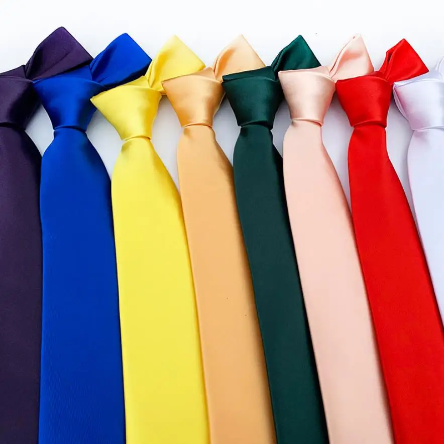 Fashion 8cm Width Casual Wedding Suit Business Party Red Grey Blue Pink White Navy Black Solid Color Neck Tie for Men