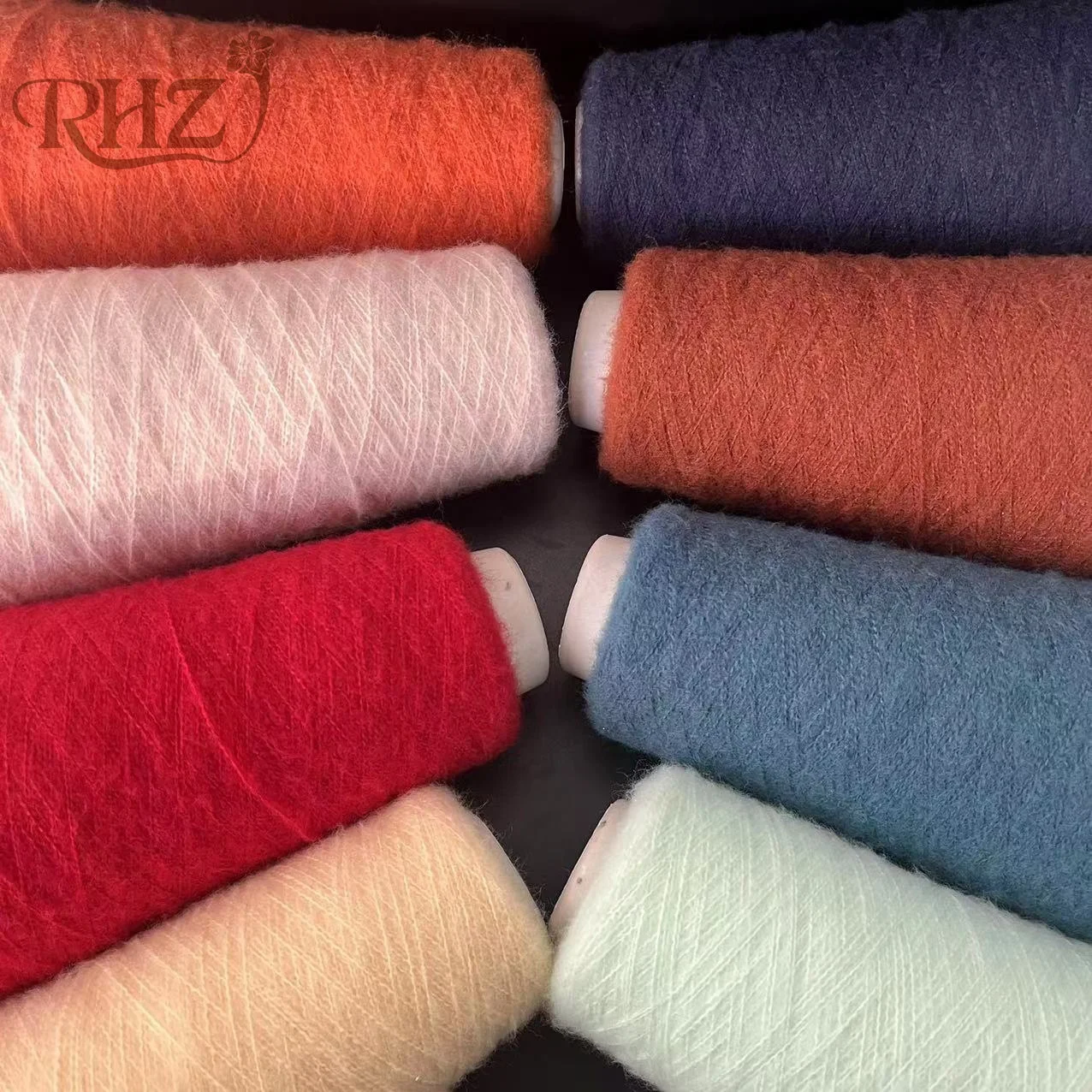RHZ 9NM/1 100%Polyester Brush Yarn for knitting