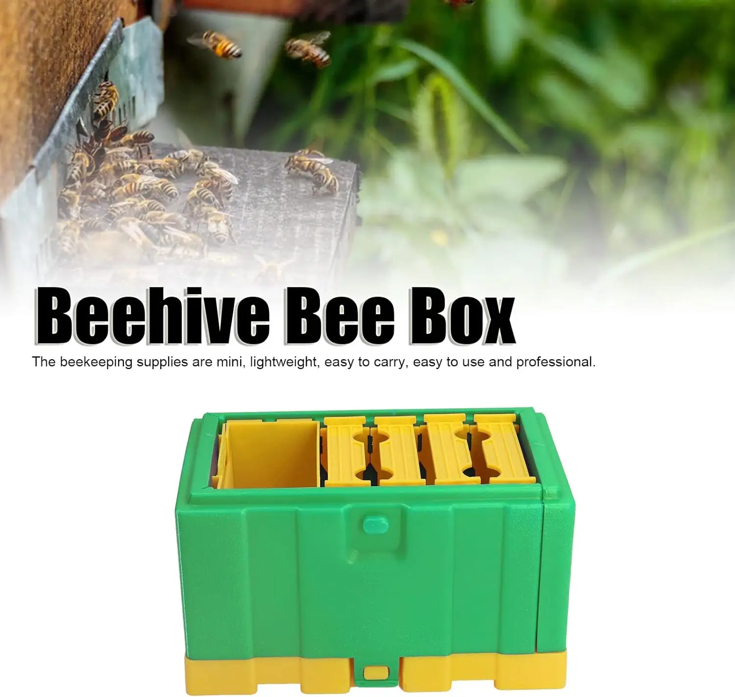 Food Grade HDPE Plastic Beehive Queen Bee Mini Mating Nuc Beehive Box 4 Frames Nuc Boxes