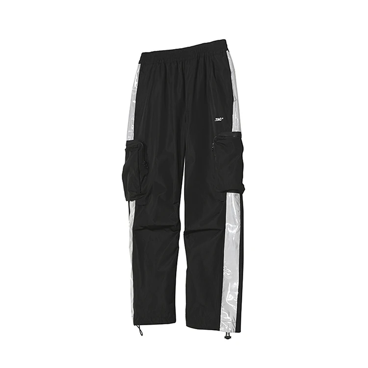 Fashion Urban Tactical Hip Hop Techwear Clothing Men Multi Pocket Reflective Long Workout Jogger Harem Cargo Pants
