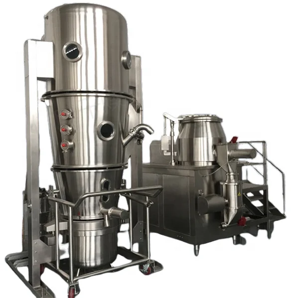 High Efficient Easy Operation Pharmaceutical Chemical Food Powder Granules Particles Fluid Bed Drying Machine Fluid Bed Dryer