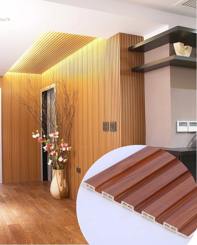 150*9mm Hot sale eco-friendly interior 3D wpc new style waterproof wainscot wall panel wall cladding