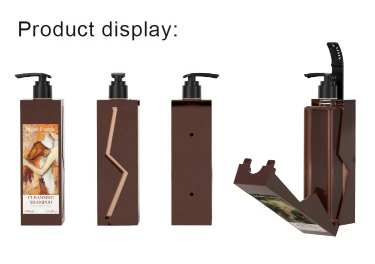 Eco GRS Recycled 400mI 14.1fl.oz Wall Flash Hotel Floating Dispenser Cartridge Hanging Shower Gel Dispenser