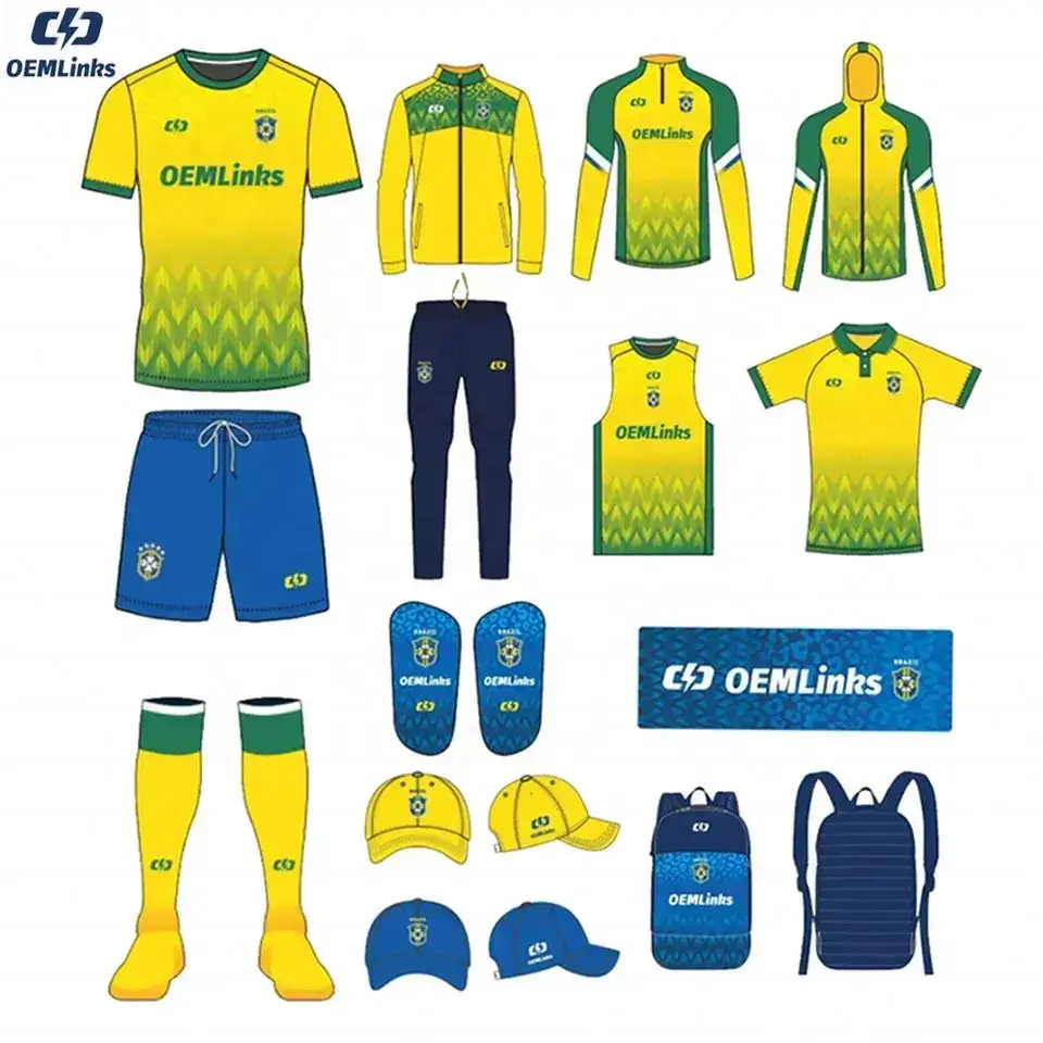 High Quality Popular Custom 100 Polyester Soccer Jersey