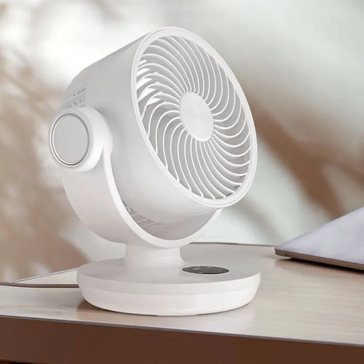 12 V DC Desktop fan 360 shake head plug-in style can be timed remote control air circulation fan