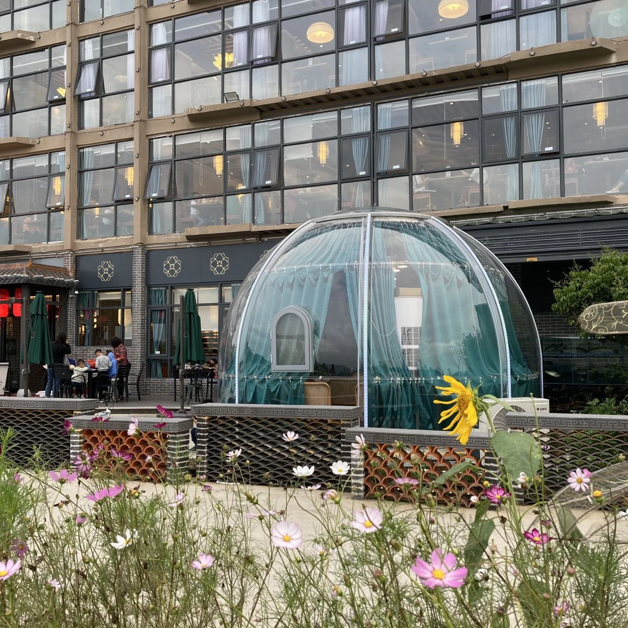 clear polycarbonate sheet plastic bubble rooms dome gazebo tent for dining