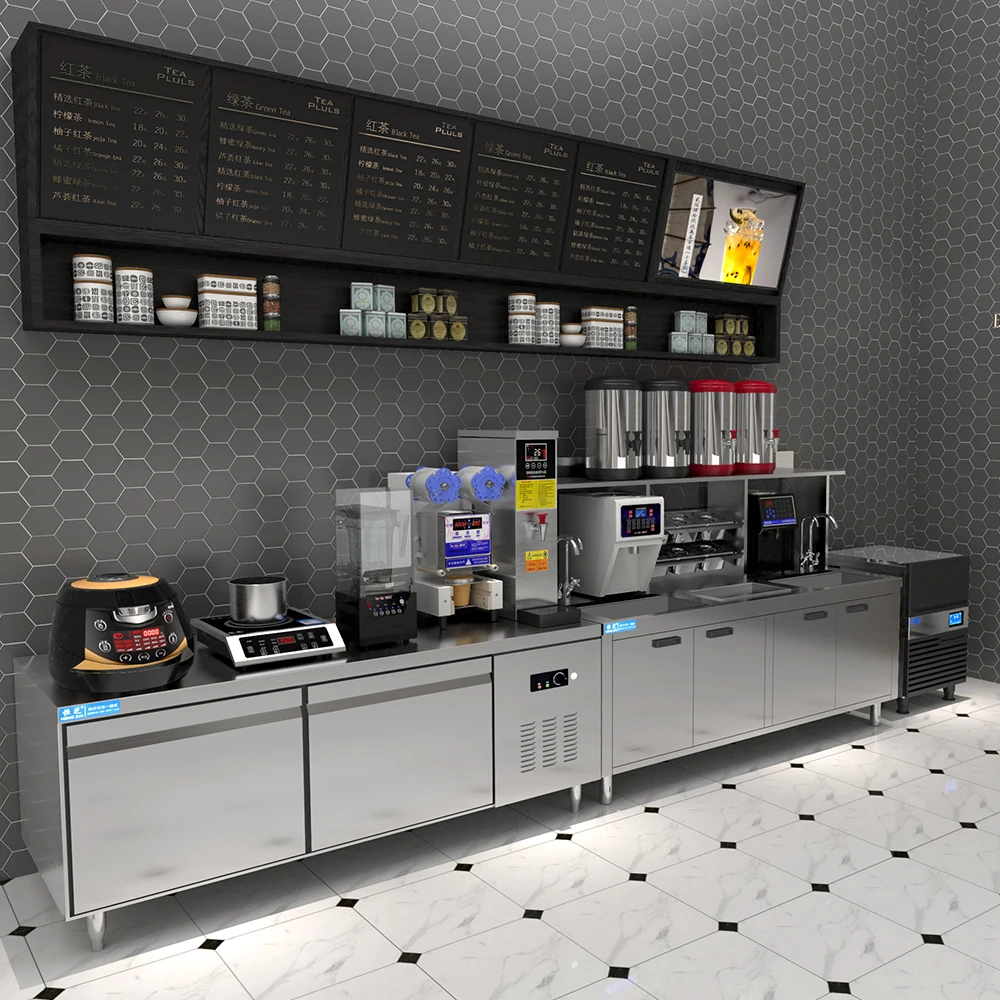 HENGZHI High Quality Full Set Bubble Tea Equipment Milk Tea Machine for Boba Tea Shop