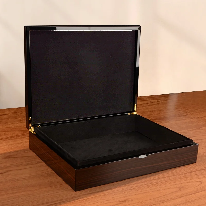 New Design Wooden Box Gift Logo Personalized Wooden Jewelry box Sundrie Case Souvenir chocolate box