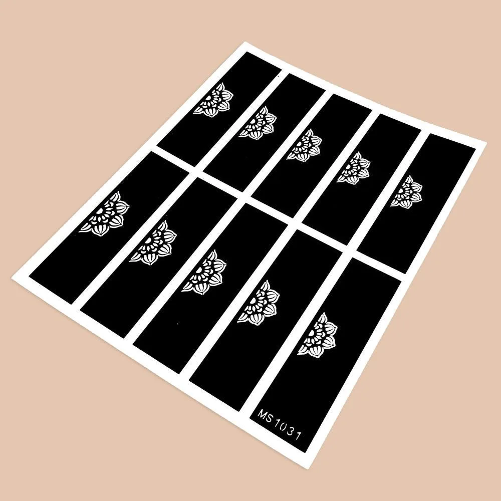 Temporary Tattoo Stencils Set Easy Apply Airbrush Body Art Templates