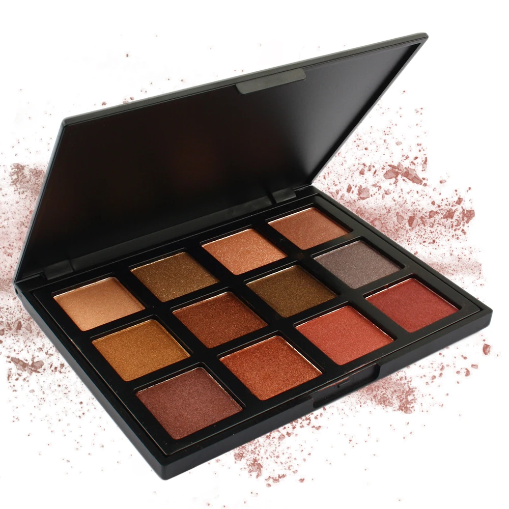 OEM Factory Overstock 12 Color Beauty Cosmetics Create Your Own Brand Makeup Eyeshadow Palette