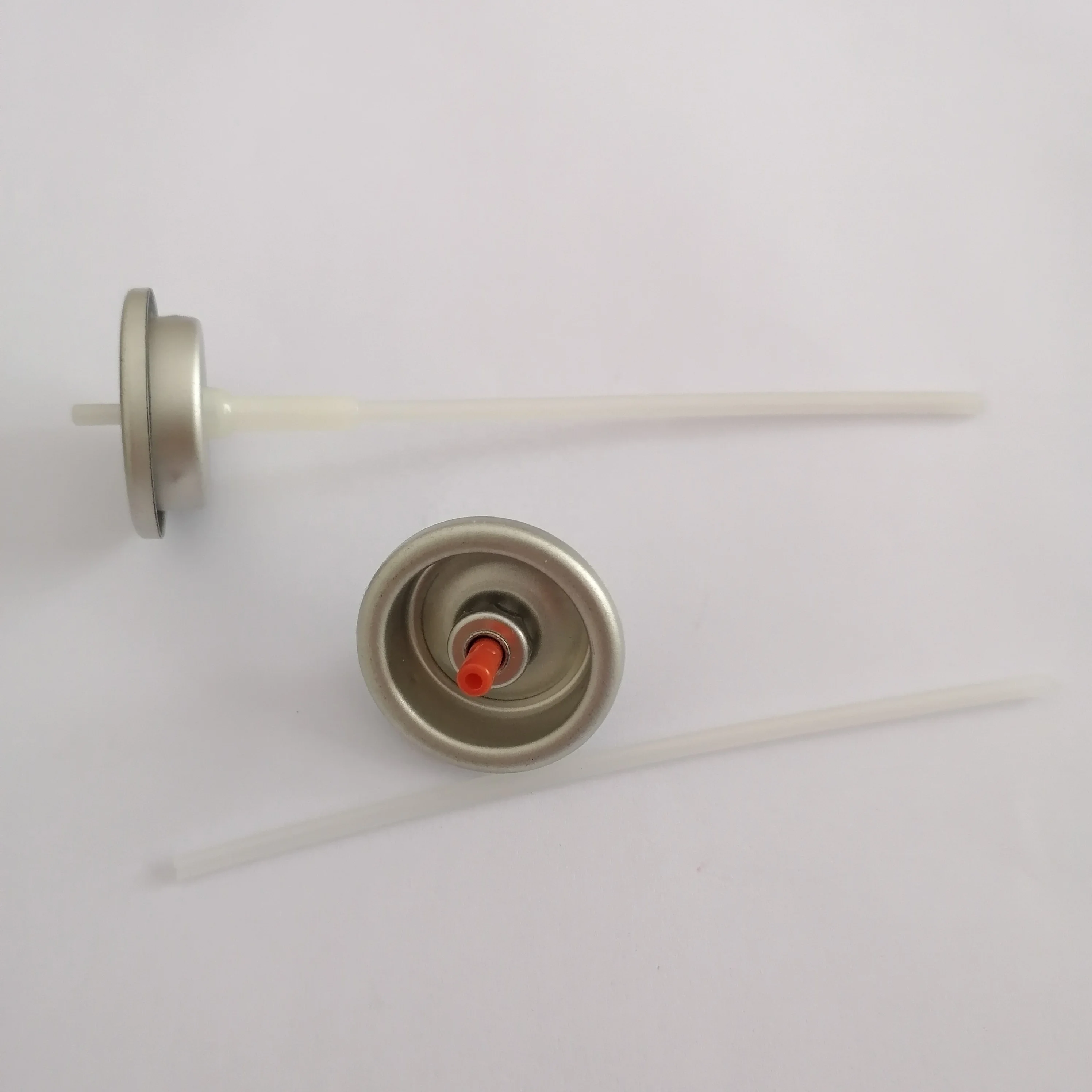 Professional manufacturing pump head and aerosol valve production assembly line. Automatic intubation assembly machine.