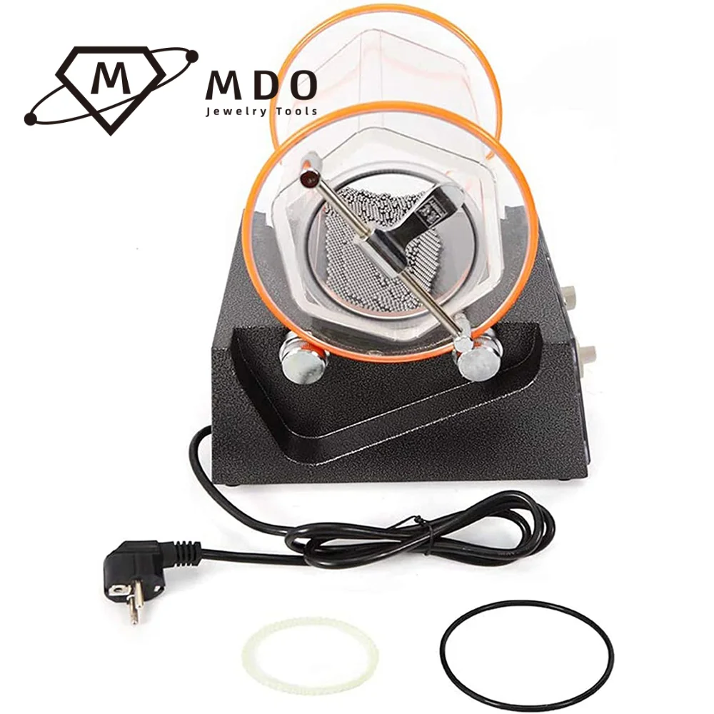 Factory Sale Kt-2000 Mini Rotary Tumbler Grinding and Polishing Machine Small Barrel Rotary Tumbler Machine Jewelry Polisher