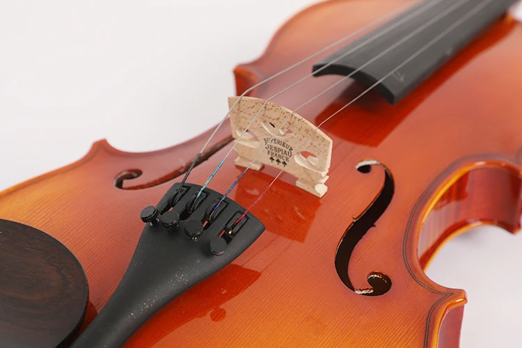 made in china half handmade flamed back violin with music instruments hard case