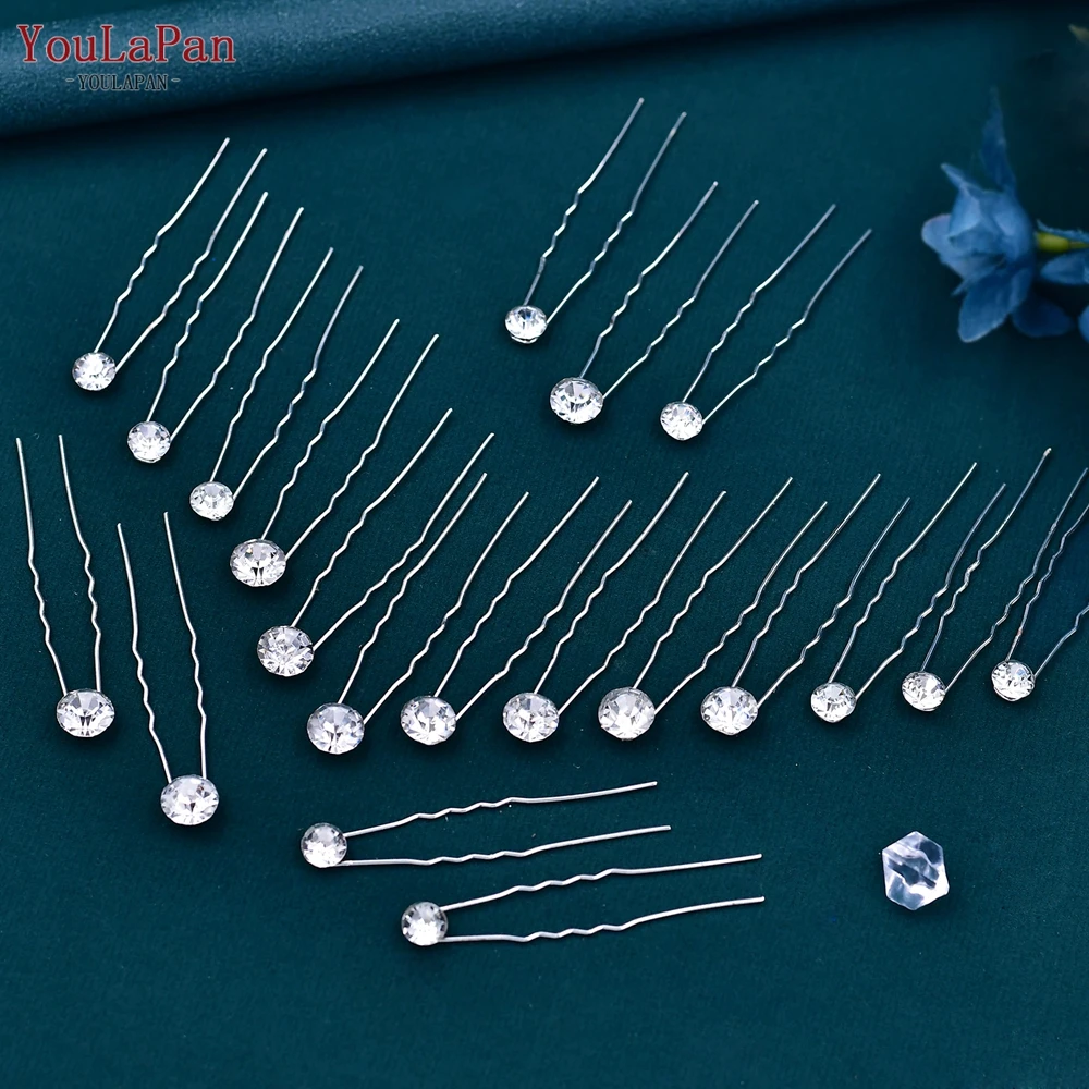 YouLaPan HP535, новые 2023 заколки для невесты, набор из 20 больших и маленьких жемчужных U-образных заколок, женские аксессуары для волос