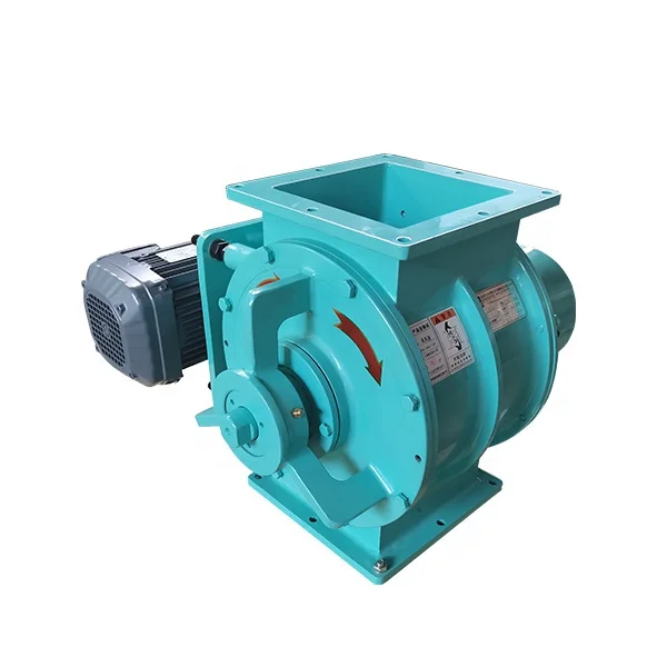 Ash discharging powder discharge rotary airlock valve for sawdust star unloader for dust collector