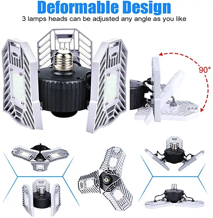 Новый одобренный ETL светодиодный деформируемый гаражный свет потолочный светильник высокой интенсивности шахтные лампы