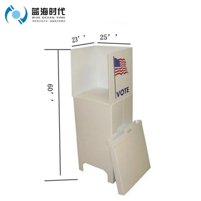 Coroplast ballot box corrugated plastic sheet voting booth easy install