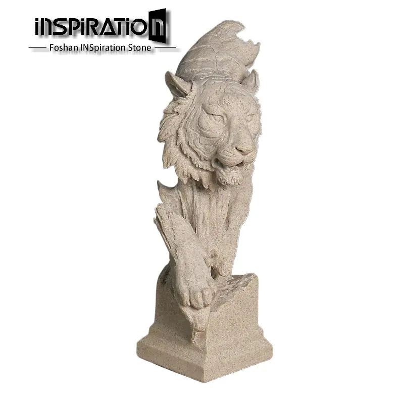 Custom Life Size Outdoor Garden Home Decoration Marble Stone Animal Goat Sheep Statue Sculpture