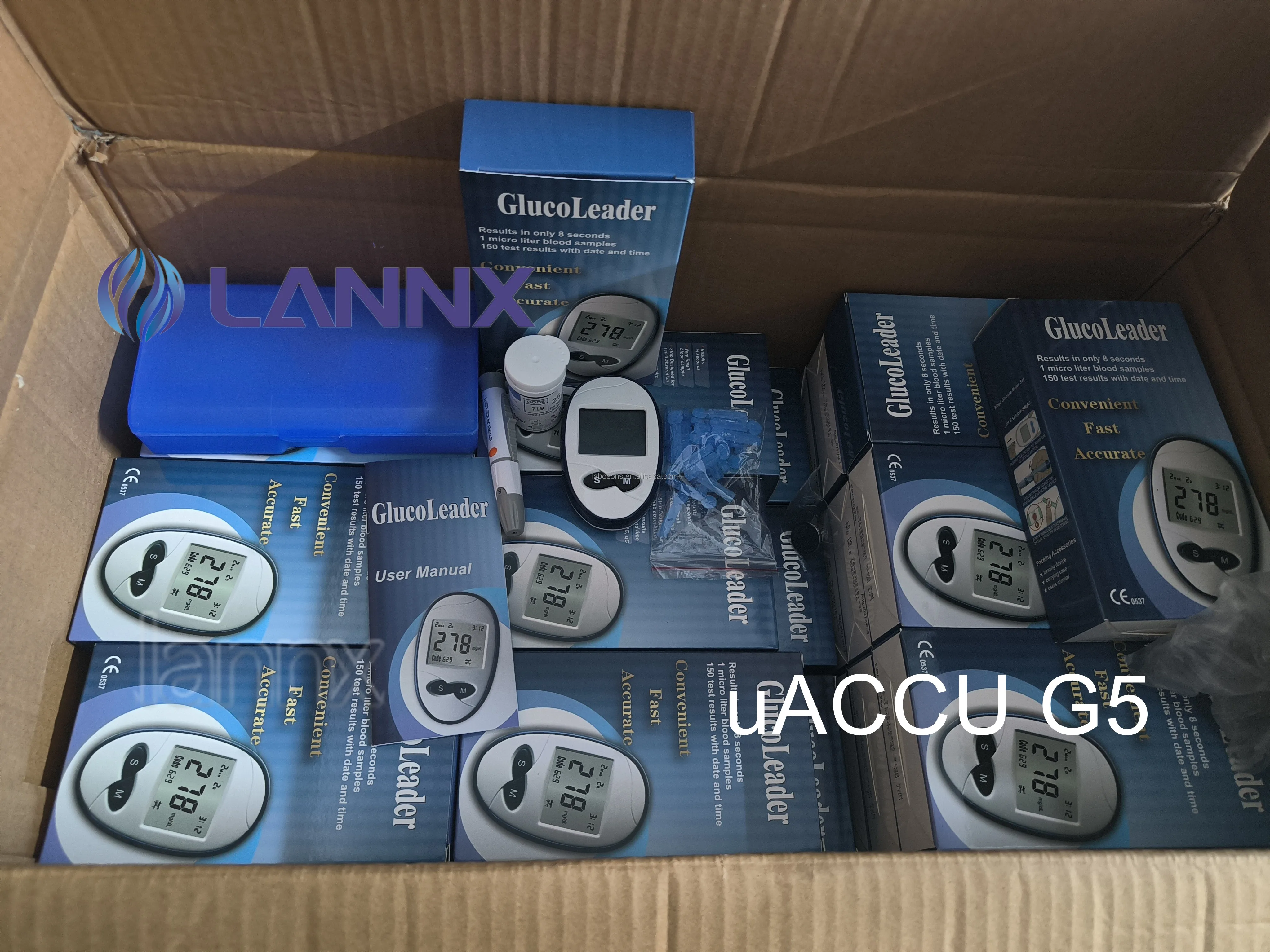 LANNX uACCU G5 один сенсорный глюкометр домашний Высокоточный автоматический