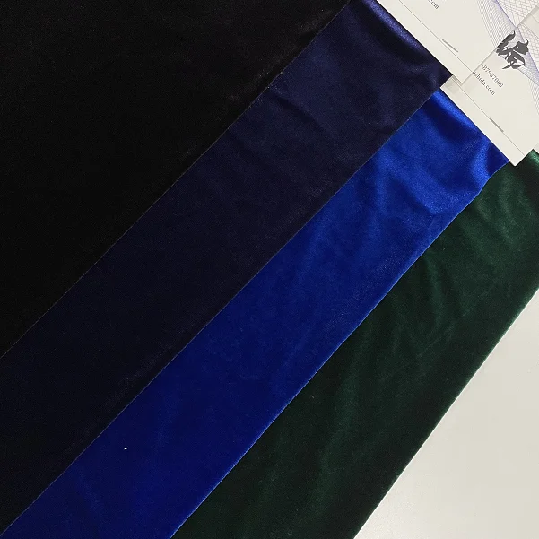 Полиэфирная Корейская бархатная ткань для платья