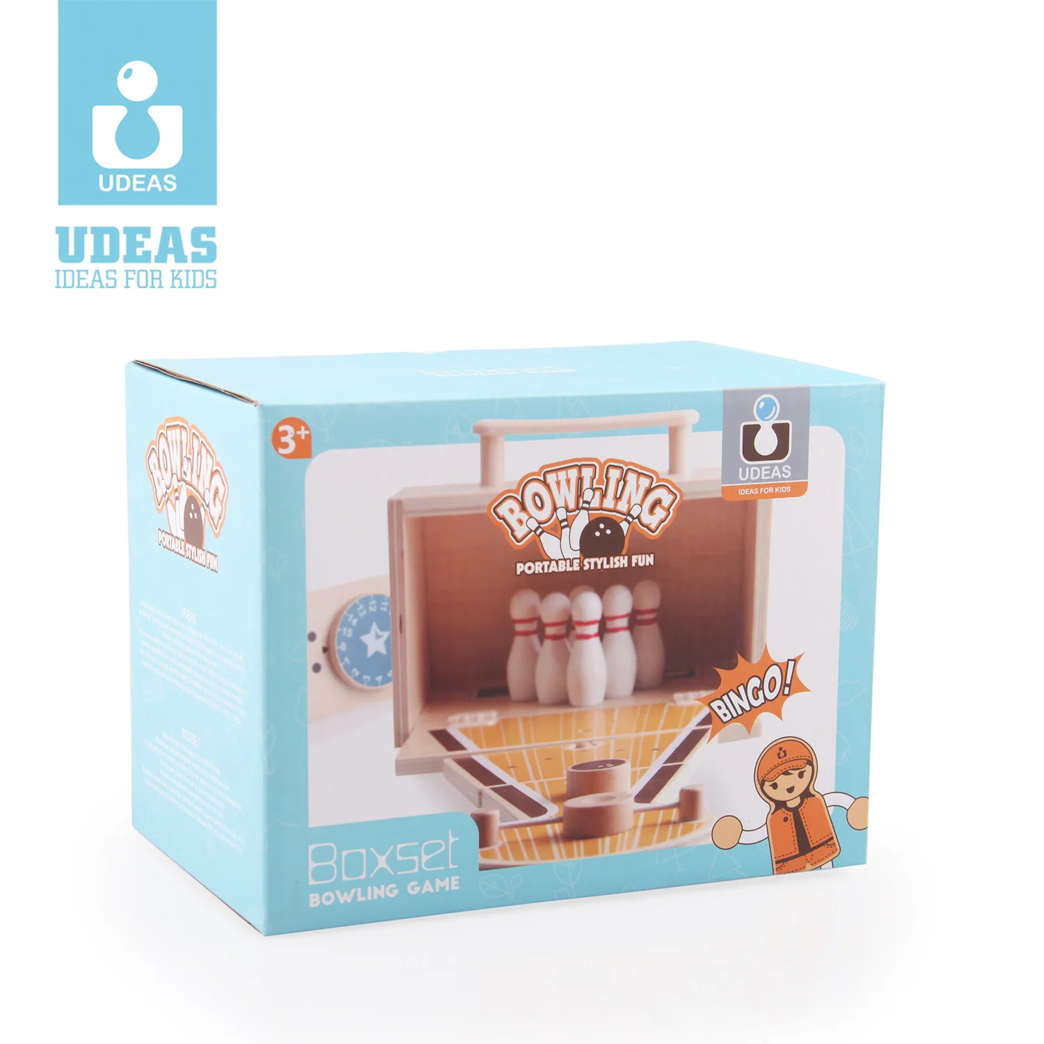 High Quality Kids Educational Toys Mini Bowling Game Tabletop Bowling Toy Indoor Game Wooden Desktop Bowling Game