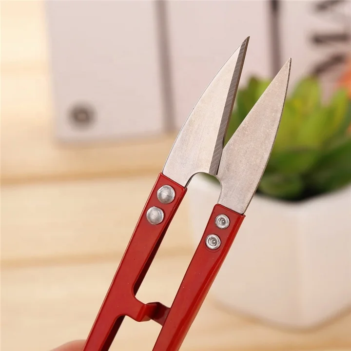 QY-375 No Foldable and Stainless Steel Blade Material Thread Cutter Scissor