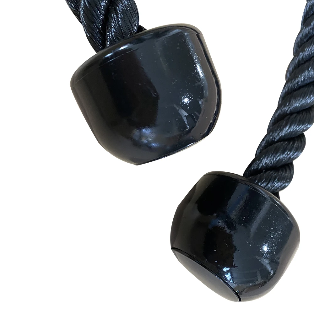  Fitness equipment Gym accessories double grip nylon braided tricep