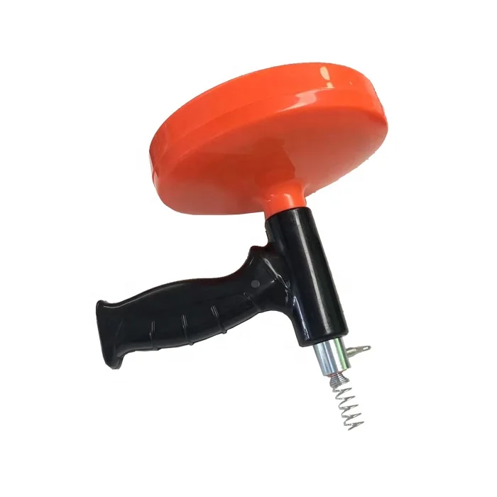 Manual 6MM*5M Drum Auger Plumbing Snake Drain Cleaning Cable Drum Auger with Plastic Handle