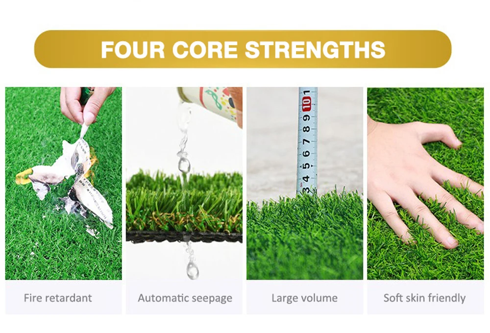 Taifo Factory Directly High Quality Artificial Turf Grass Eco-friendly Garden Plastic Plastic Plates Plastic Roll for Moss Pole