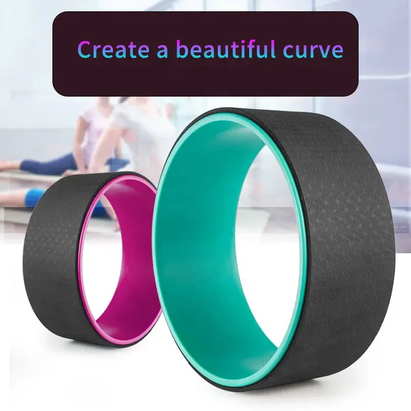 Hot Selling Yoga Wheel Yoga Ring Abdominal Wheel Roller High Quality Latex Resistance Bands PP inner TPE Wheel