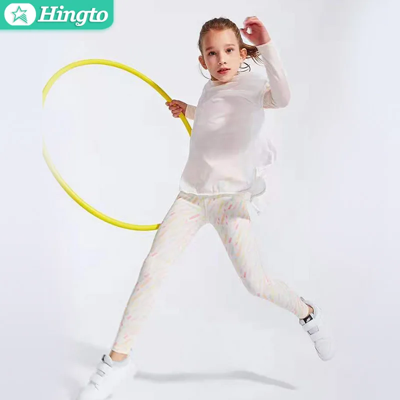 
 Профессиональный производитель, детские штаны для йоги, спортивные Леггинсы с принтом для девочек, детская одежда для йоги  