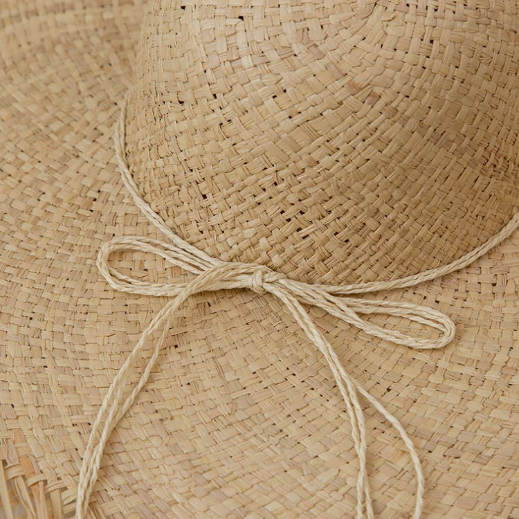 
Natural Grasses Fashion 2021 Summer Hat Women Straw Beach Visor Protection Sun Hats Wide Brim Sun hat Chapeau Femme 