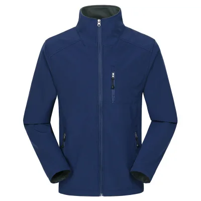 Мужская Уличная флисовая куртка с мягкой оболочкой, теплая флисовая куртка с индивидуальным принтом и вышитым логотипом