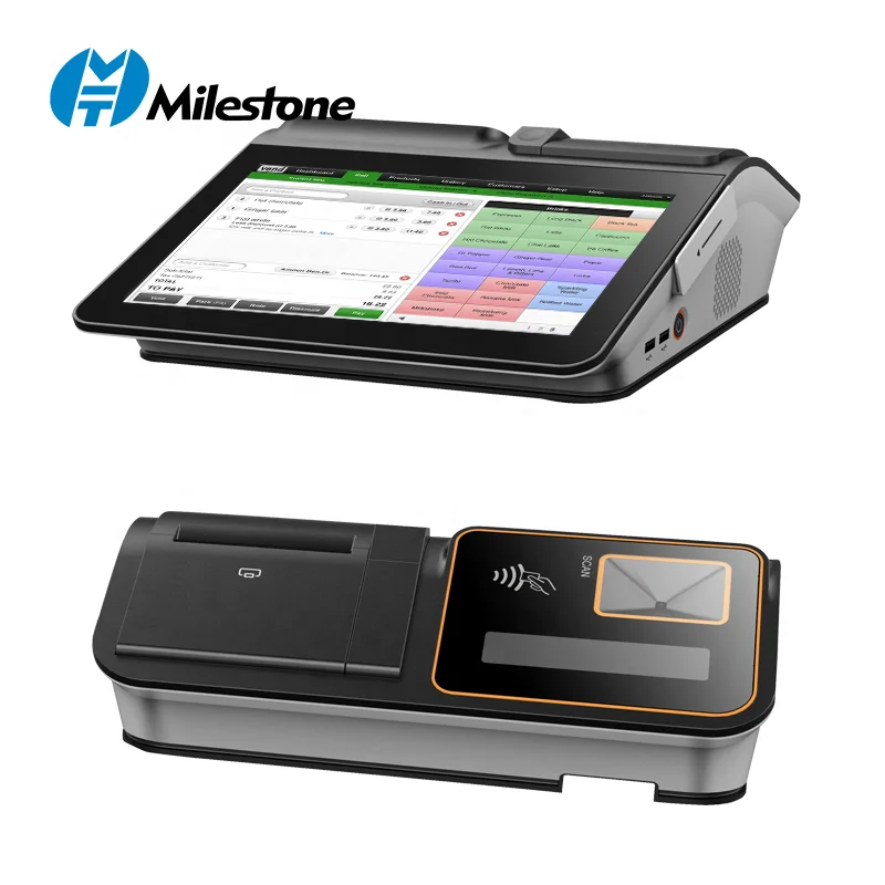 MHT-D1 Touch 11.6 inch all in one touch screen pos terminal with in-built printer restaurant pos terminal