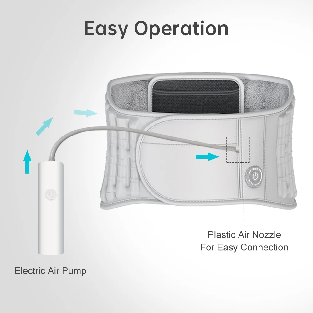 Professional New Create Lumbar-sacral Back Spinal Belt Waist Support USB Portable Graphene Heating Massage Belt