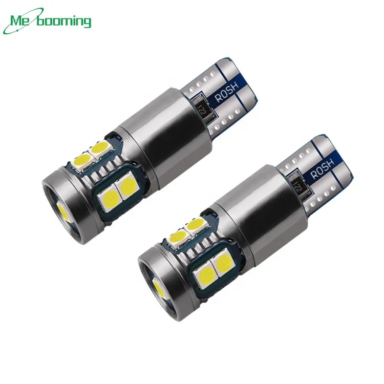  T10 W5W светодиодные лампы 194 168 3030 9SMD авто Интерьер Клин ширина парковки лампочки Автомобильный Стайлинг белого цвета-красный желтый алюминиевая крышка 10В-30 В постоянного