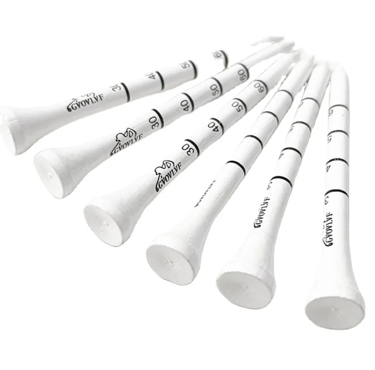 Durable wooden Golf Tees for Reducing Friction and Side Spin