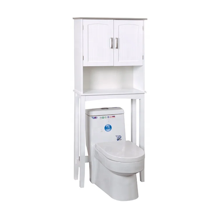 
china Space Saver corner Towel Storage 3 tier MDF over the toilet, space saver toilet storage mdf 