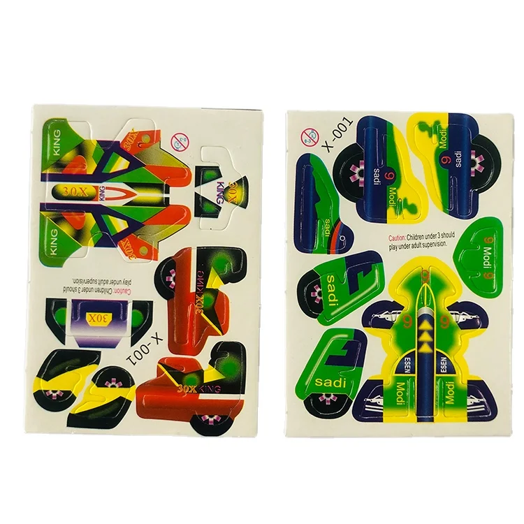 Custom paper 3D air plane puzzle foam puzzle game