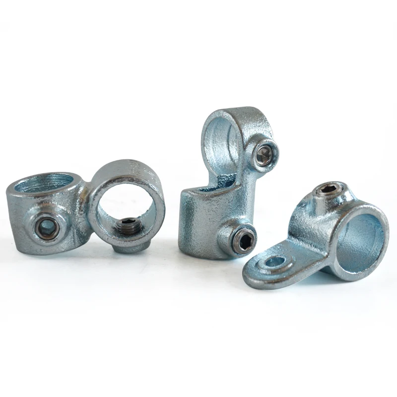 Adjustable Fixing Bracket Greenhouse Tube Clamp Fittings key clamp pipe fitting size 1/2 3/4 and 1 inch