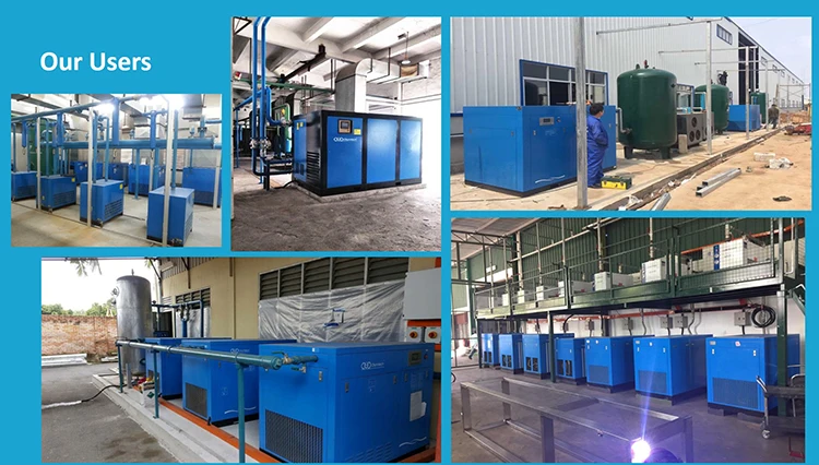 7-13bar роторный бесшумный винтовой воздушный компрессор 7.5kw с