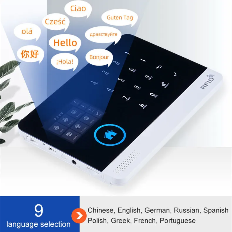 Смарт-Антивор Беспроводная охранная сигнализация Alexa Google Home Control Tuya WiFi GSM для дома