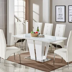 Modern Living dining Room Furnitures house mdf Table Stainless Steel Frame Rectangular Center Dining Table set