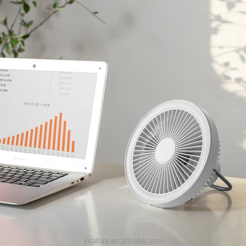 2022 New Arrival Portable  Rechargeable Long Lasting Household Tripod Fan Multifunctional Desktop Floor Fan Travel