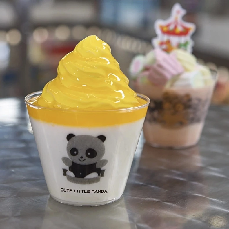 260ML Large Volume Disposable Plastic Desert Cups High Quality Food Grade Transparent PS Jelly Cup for Ice Cream